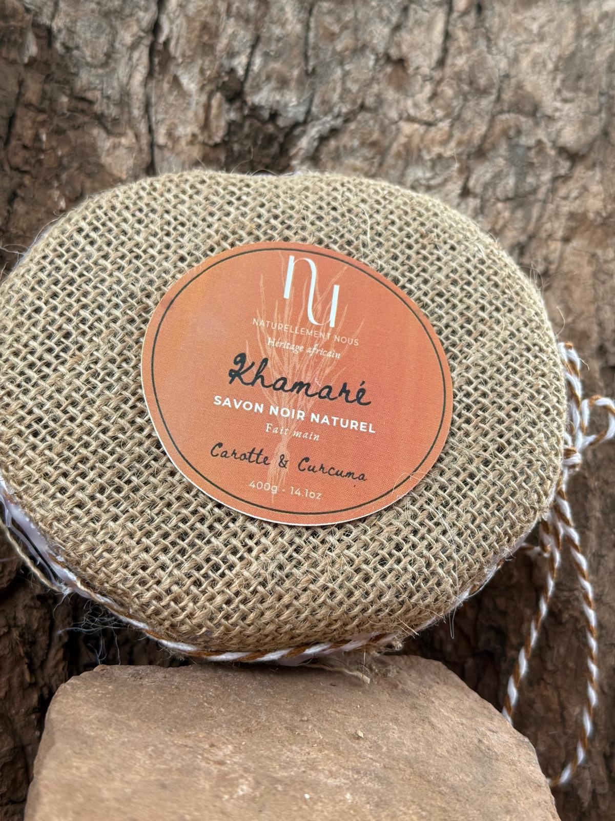 Savon Noir Khamare, Curcuma & Carotte
